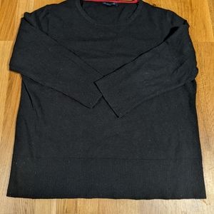 Cashmere blend 3/4 sleeve crew neck sweater